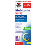 Illustration of the product packaging Doppelherz aktiv  Melatonin sprej  front view